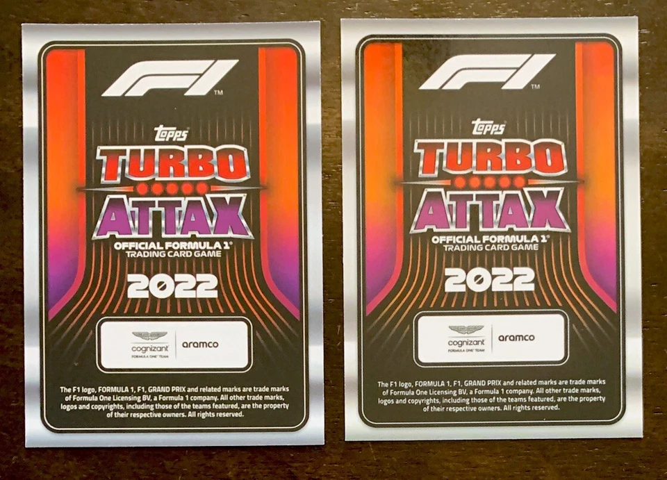 2022 F1 Topps Turbo Attax Sebastian Vettel Hall Of Fame EX18 & 281 - Image 2 of 4