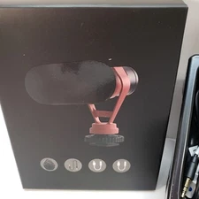 KraftGeek Video Microphone Black, Compatible With Smart Phones Laptops, NOB