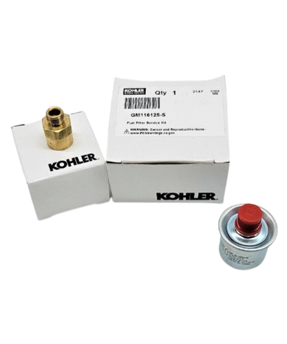 Kit d'entretien filtre à carburant Kohler GM116125-S compatible avec 4EF 5E 6EF 7.3E 4EFCD 5ECD 6EFCD
