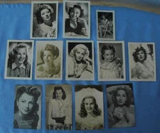 Lot of 12 Female Studio Photos Movies Stars 1940s - Lucille Ball, Lana Turner ++