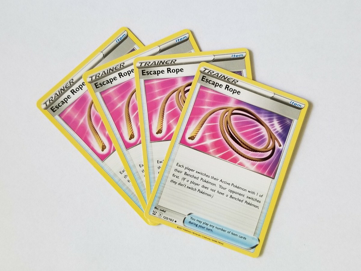 escape rope pokemon card price 125/163 4X Trainer Game Toys they dont switch Pokmon.) You may play any number of Item cards during your turn. Escape Rope #125 Prices |