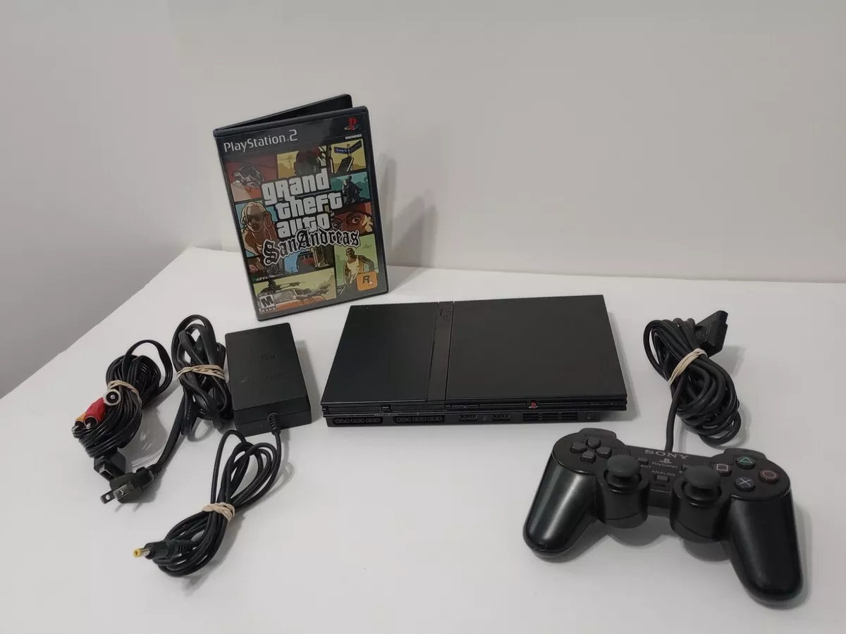 OEM Sony PS2 SLIM Video Game System Gaming Bundle Console Set