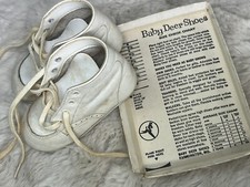 Baby Deer Dress Shoes White Size 2W With Box Vtg Vintage