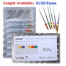 6pcs Lima rotatoria Dental Endo NITI Lima de motor endod ntico sin rotura FDA