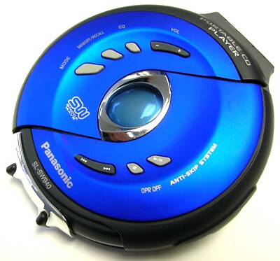 PANASONIC SL-SW940 PORTABLE CD PLAYER + POUCH + CD + HEADOHONES +