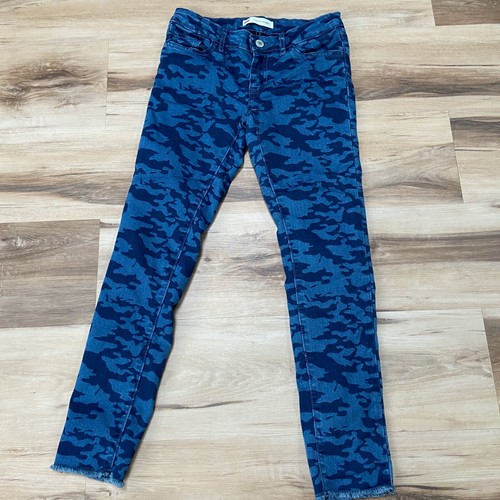 Levis 710 Super Skinny Blue Camo Print 