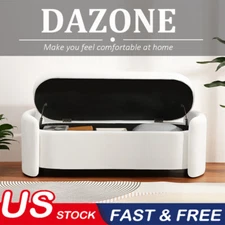 Modern Storage Bench Ottoman Bench Couch Entryway Bedroom End of Bed Footstool