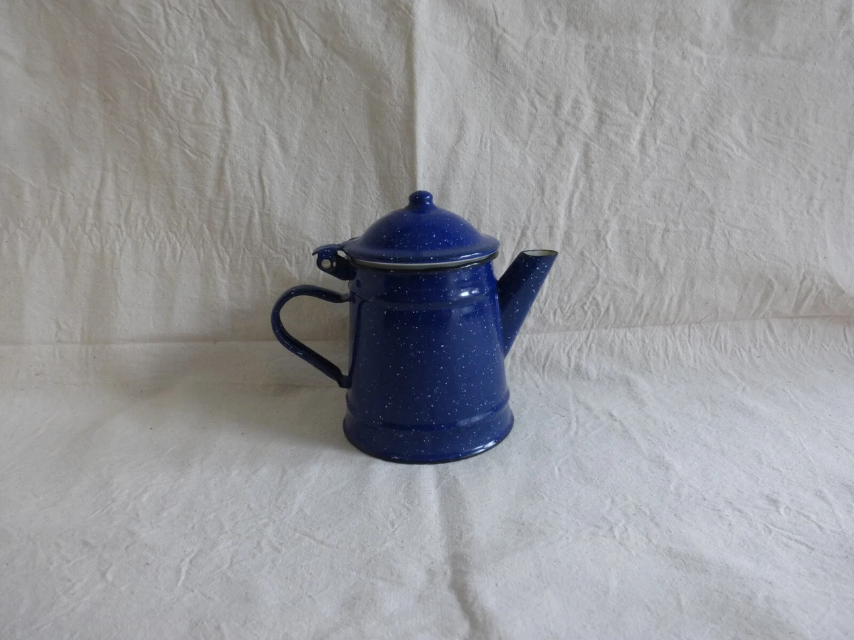 Théière en grès émaillé gris bleu