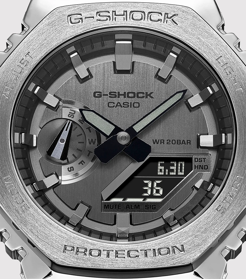Casio G-SHOCK GM-2100-1AER Acciaio WR20ATM GM-2100-1A - 199eu listino - Immagine 4 di 4