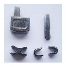 2 sets gun metal 10 metal zipper insertion pin zipper head box zipper sliders