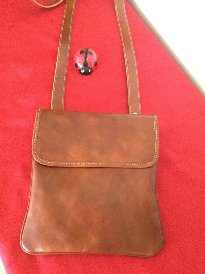 Tuscany Leather TL Bag - Mini Soft Leather Unisex Cross Body Bag Honey - Image 2 of 4