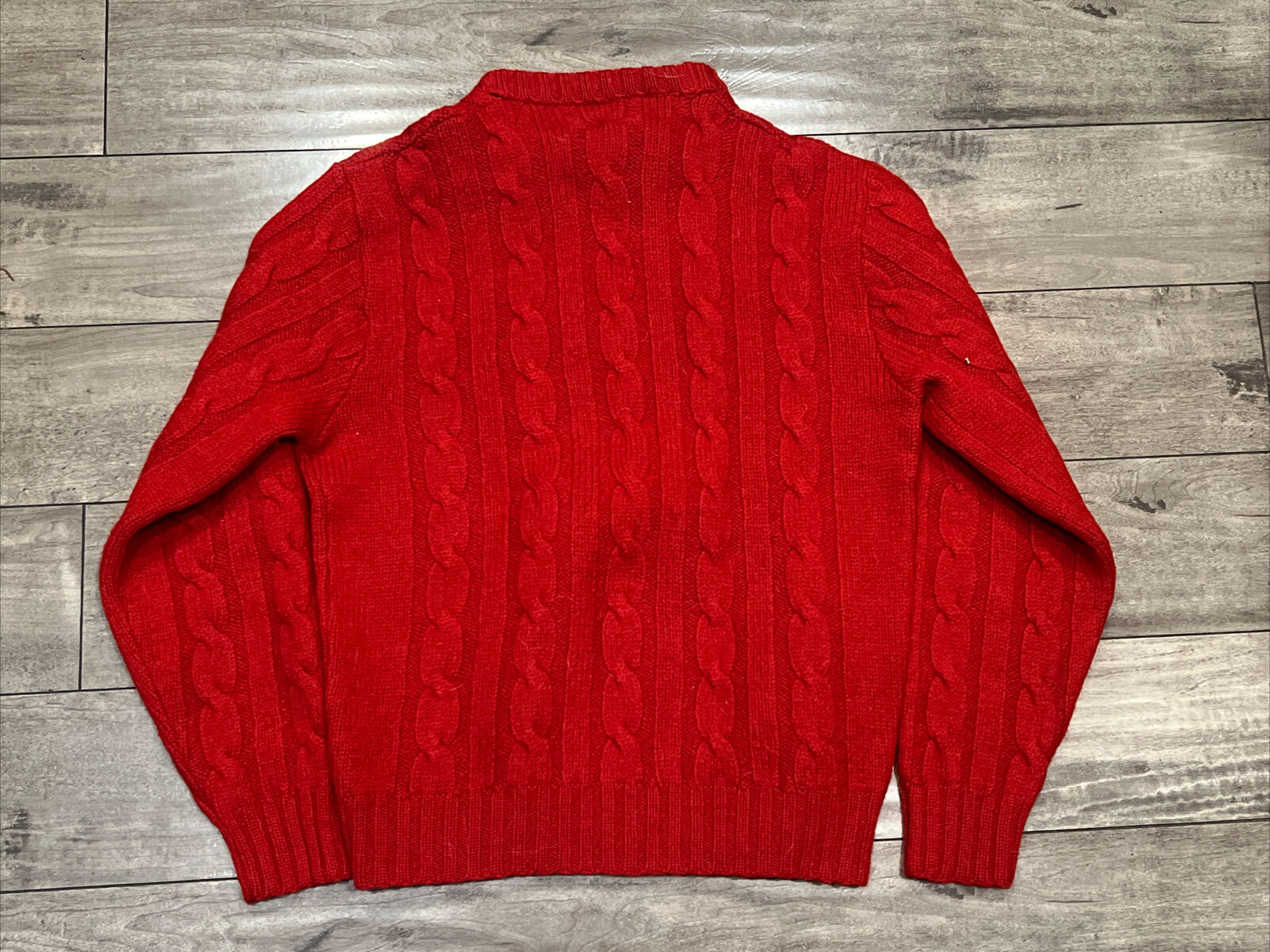 Vintage Womens Pendleton Sweater XL Red Wool - image 3