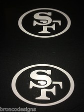 2 San Francisco 49ers Vinyl Car Window Sticker / Decal 5 Colors available