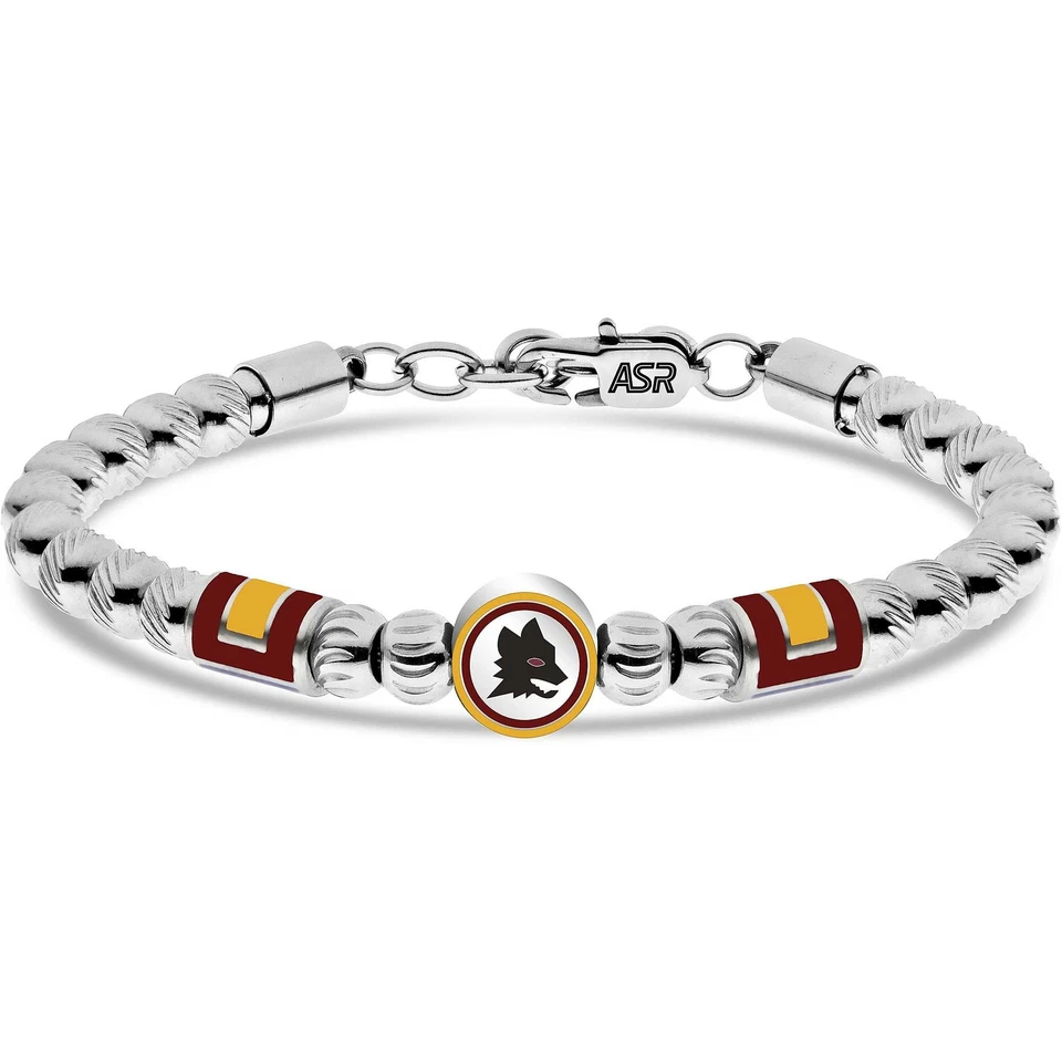 LOWELL Bracciale Uomo AS ROMA B-RB013UAG Acciaio Inossidabile OFFICIAL