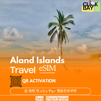[eSIM] Aland Islands Travel e-SIM High-Speed 4G/5G Data for 30 Days (Data only).