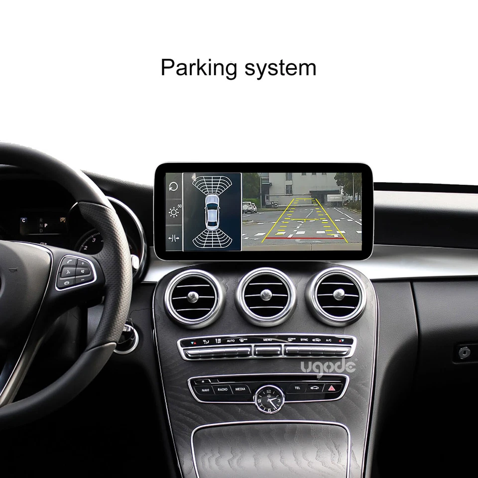 Pantalla GPS Carplay 12.3" Android13 para Mercedes C GLC V W205 C43 estéreo de coche 256G Foto 4 de 4