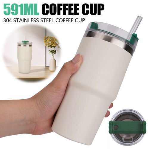 Thermobecher Kaffeebecher to Go 591ml Edelstahl Doppelwandige Vakuumisolierter - Bild 2 von 12