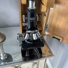 Vintage Olympus Tokyo POS Microscope 207720 with Box Case And Accessories