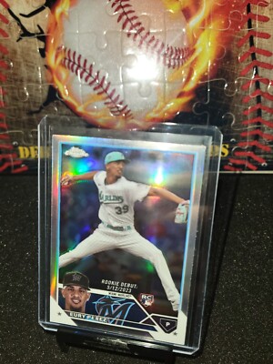 2023 Topps Chrome Update Refractor Eury Pérez RC #USC175