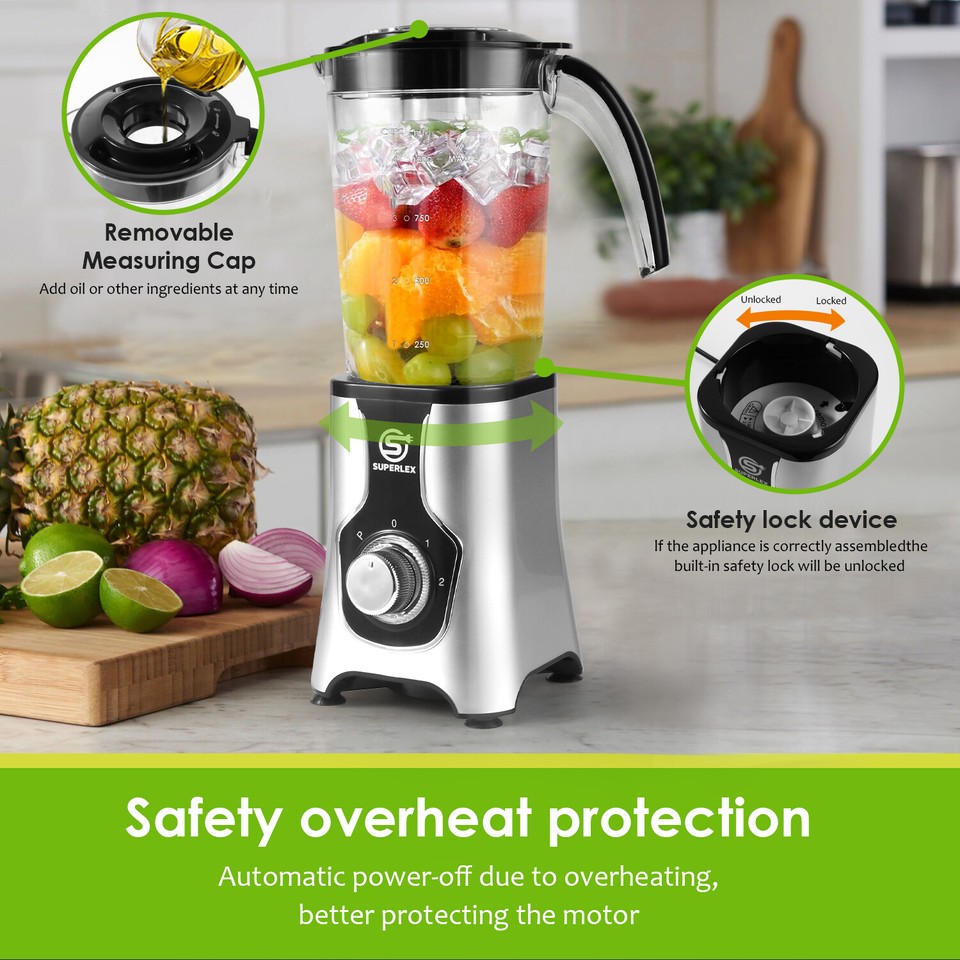 Electric Blender Coffee Grinder Smoothie Maker Juicer Mixer Food