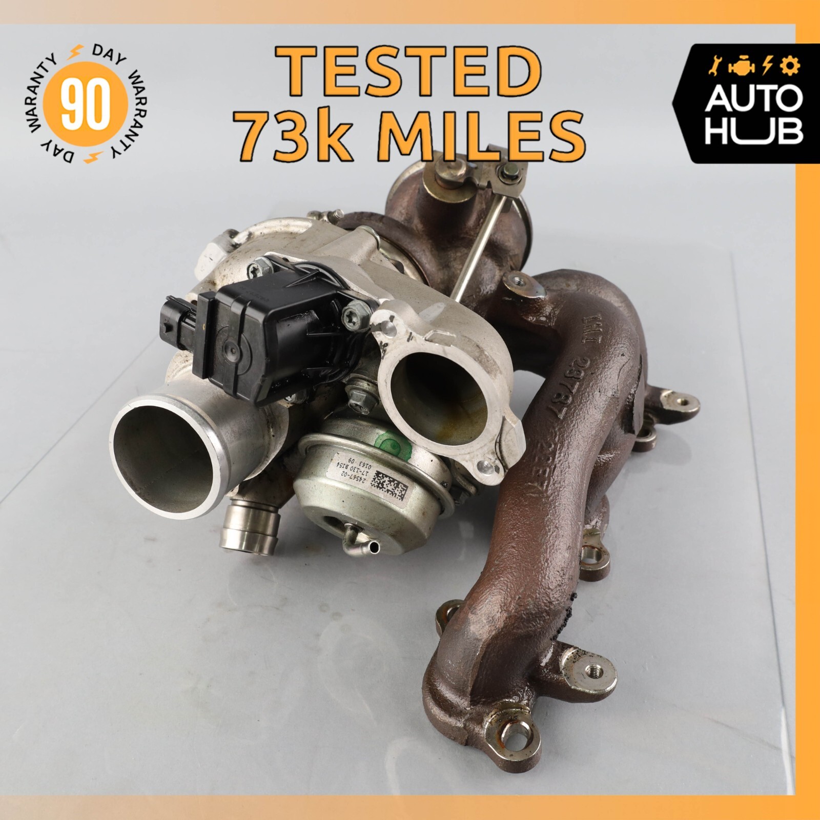 Maserati Levante M161 Ghibli Right Turbocharger Turbo Charger Manifold OEM 73k