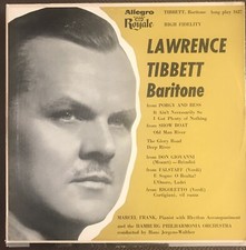Lawrence Tibbett Vinyle Baritone EO 1955