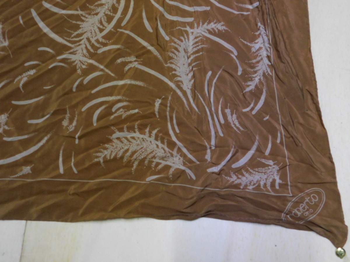 Foulard Vintage 100% Soie Pure Roberto Capucci - 84x86cm, Multicolore - Occasion Très Bon état