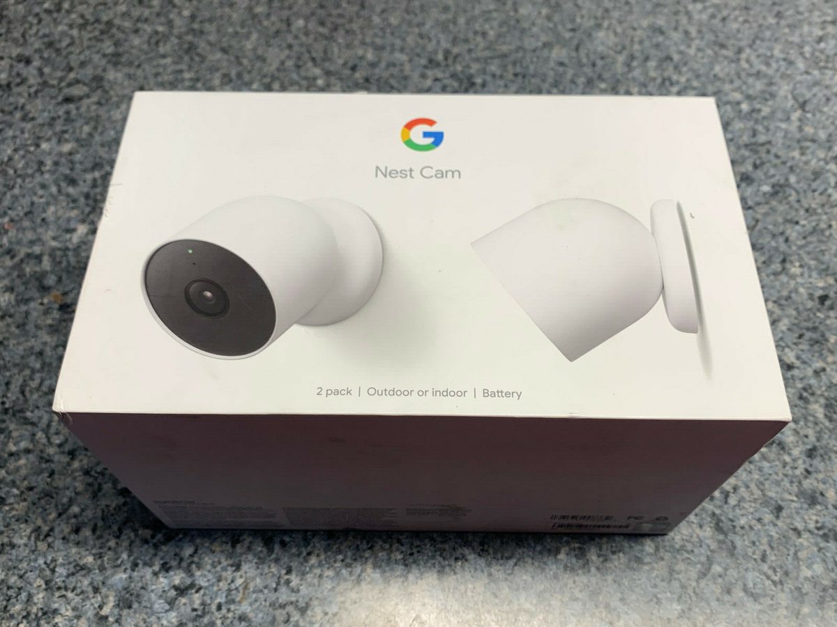 Google - Nest Camera Battery 2 Pack - Indoor/Outdoor Snow White