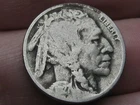 1927 D Buffalo Nickel 5 Cent Piece- Denver, VG Details