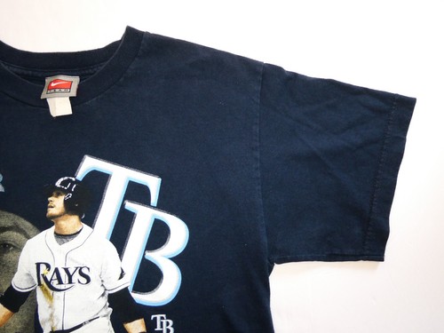 Camiseta vintage Nike Evan Longoria, talla pequeña/mediana, 2008, azul marino - Imagen 7 de 24