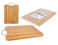 Schneidebrett Xl Bambus KüChenbrett 50X35X1,5Cm Echt Holzbrett