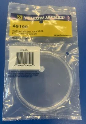 YELLOW JACKET REPLACEMENT 3-1/8" (80mm) GAUGE CRYSTAL 49100