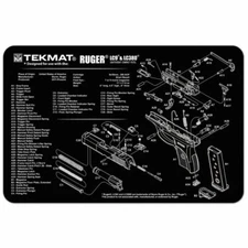 TekMat 17-RUGERLC9 Black For Ruger 11" x 17" LC9 Pistol Cleaning Mat