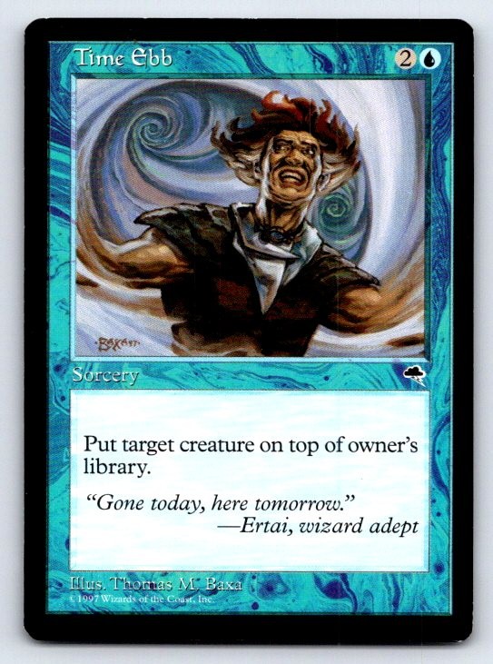 Time Ebb 96 Common Tempest Magic: The Gathering Lightly Played
