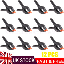 12 X Large Spring Clamps 6 " Set Heavy Duty Market Tarpaulin Quick Grip Clips
