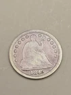 1845 Seated Liberty Silver Half Dime 5c - Philadelphia Mint
