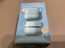 LANEIGE Water Bank Cream Refill Duo Blue Hyaluronic Cream Moisturizer- 50mL Ea