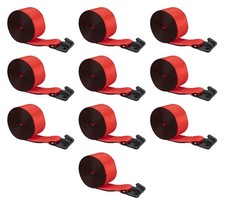 10 Pack 4x30 Winch Straps Red Wflat Hook Wll 5400 Flatbed Tie Down Strap 10 Pack 4x30 Winch Straps Red Wflat Hook Wll 5400 Flatbed Tie Down Strap