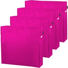 Joramoy Patio Cushion Covers 24×24×4 in - 24×24×4 in(4 Pack), Pink 