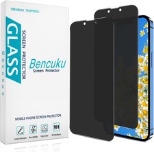  2 Pack Matte Privacy Screen Protector for iPhone 16e/iPhone 14/iPhone 13/13 Pr