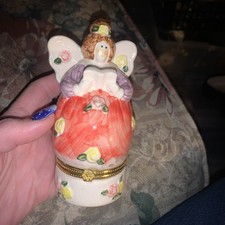 Tooth Fairy Ceramic Tooth Holder/Trinket Box.