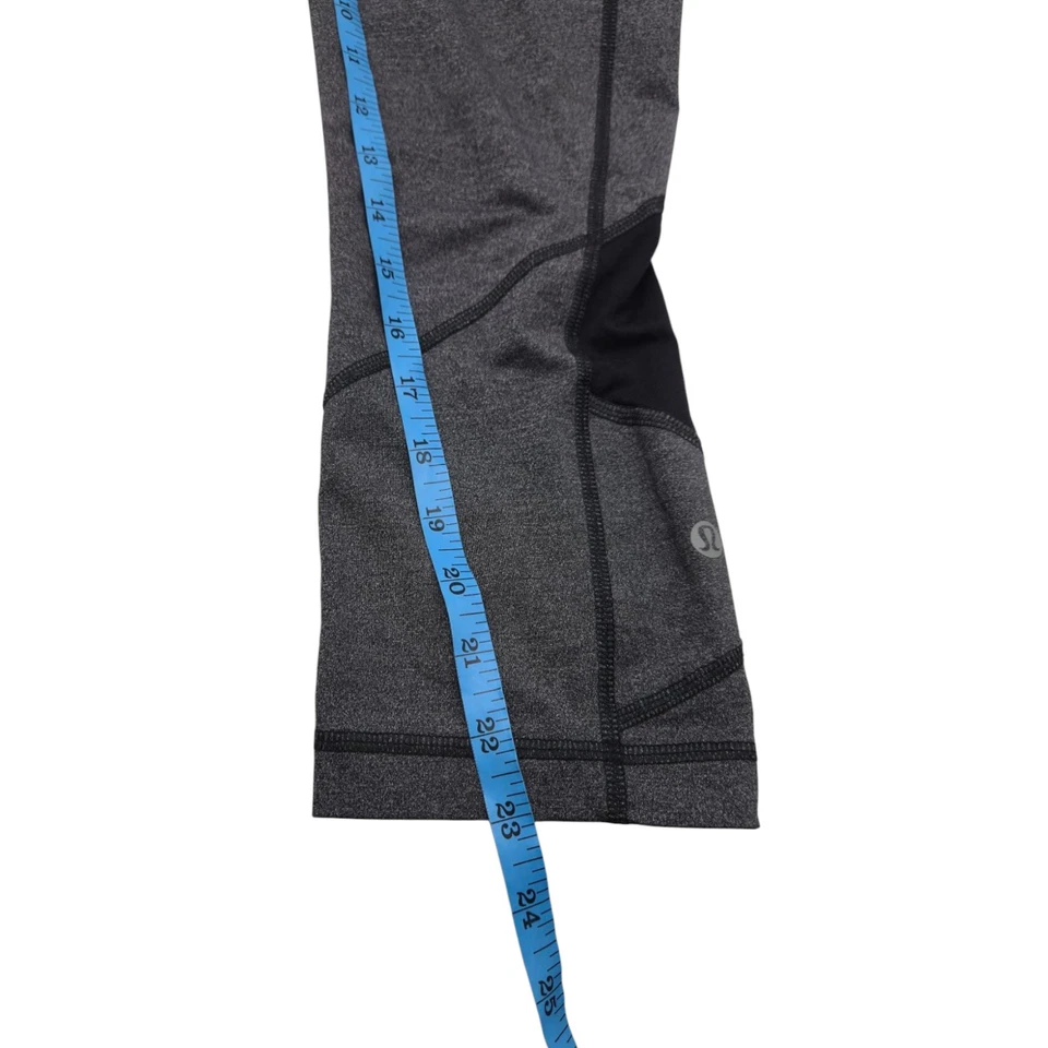 Lululemon Pant Women 8 Gray Pace Rival Running Crop 22’’ Lux Athleisure LW6ACIS  - Image 4 of 4
