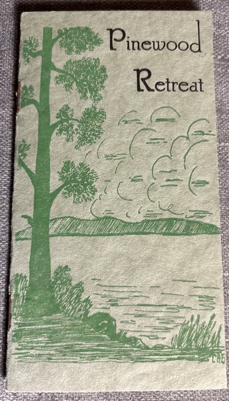 Minocqua WI Pinewood Retreat Resort Lake Kawaguesaga Advertising Brochure $5/day