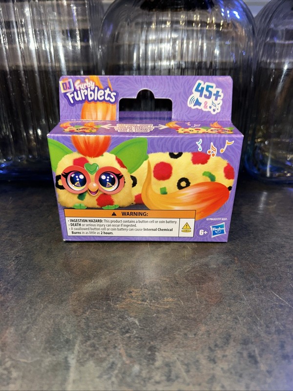 FURBY DJ Furblets Pepp-Oh-Roni Mini Electronic Plush Toy Funny Sound Effects New