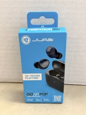 JLab GO Air Pop True Wireless Bluetooth Earbuds, Black NEW 
