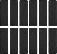 Rubber Pads for Furniture Non Slip, 12 Pcs Couch Stoppers to Prevent Black 