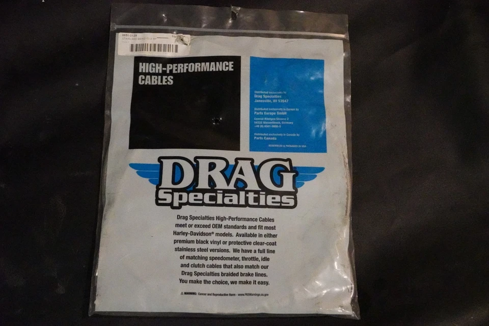 Drag Specialties 5341108B Braided Throttle Idle Cable 48" 88-95 Harley Sportster - Image 2 of 4