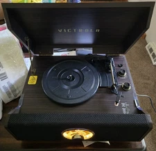 Victrola Highland 4-in-1 Bluetooth Record Player with Speakers