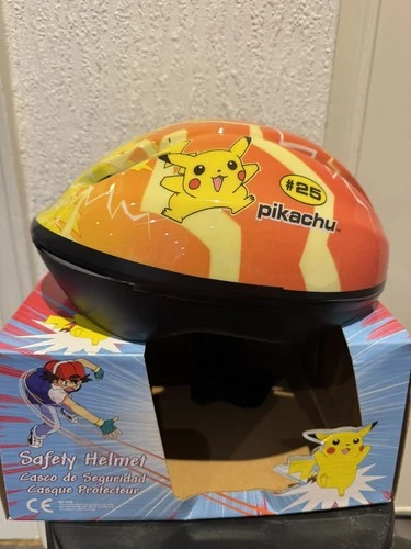 Vintage 1999 Pokemon Pikachu Safety Helmet Age 5-8 - Unused – Rare Collectible