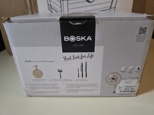 Boska Cheese Fondue Set Party Pro Cast Iron Black Pot 37.19 Fl Oz. New Open Box - Picture 5 of 8